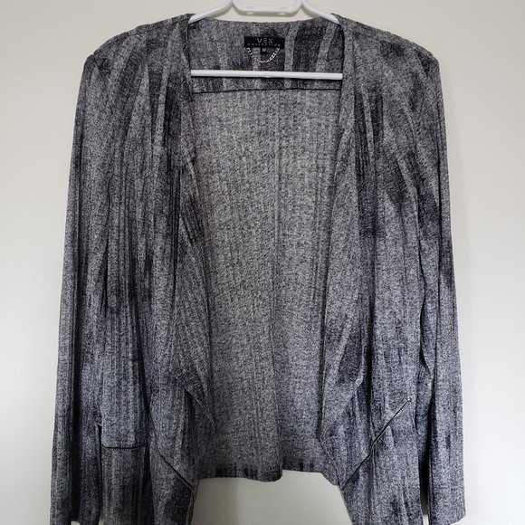 Vex Collection Grey and Black Cardigan - Picture 1 of 2